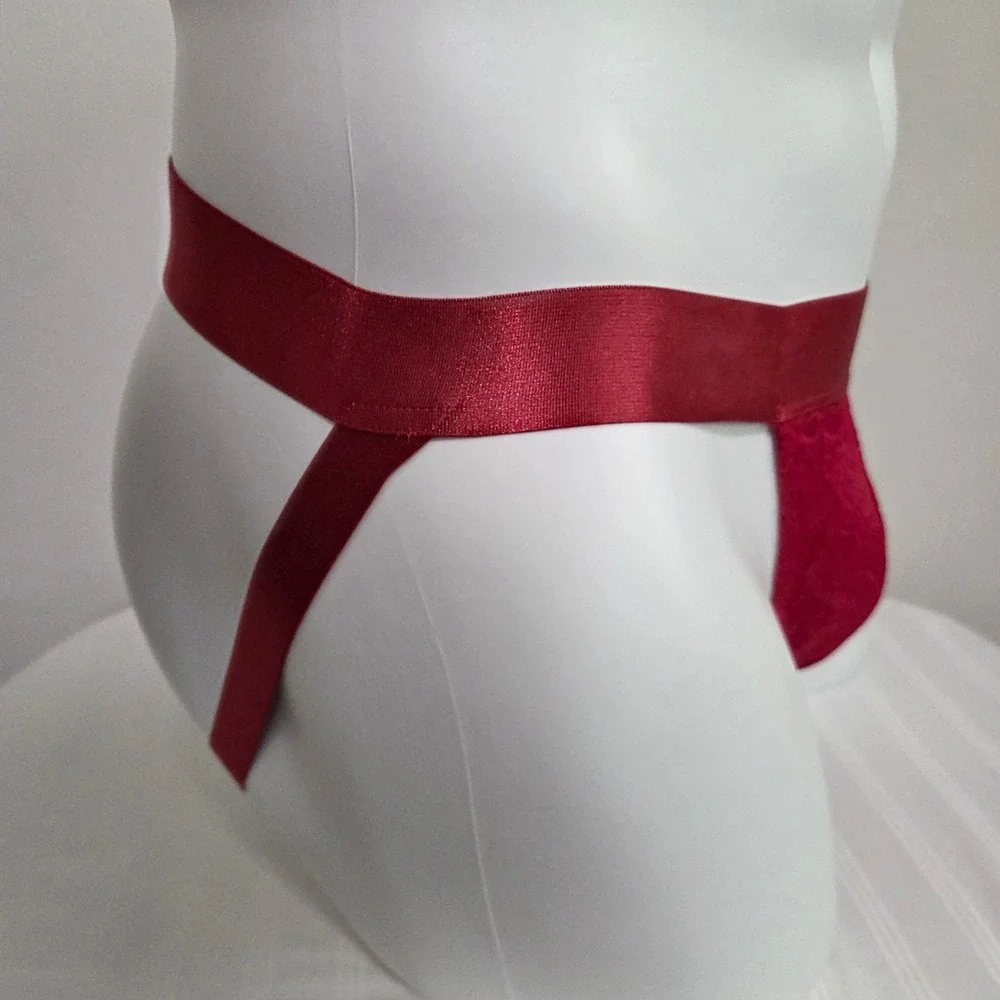 Cosabella Luxury Italian Men's‎ Lace Jock Strap Designer Underwear Mystic Red
